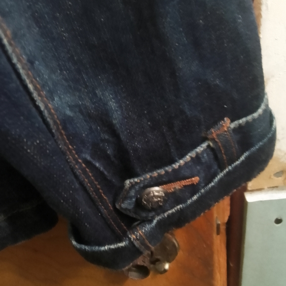 Woman's LRL Lauren Jeans Co. Ralph Lauren Denim Belted Jacket Dark Blue Harbor L - Picture 9 of 12